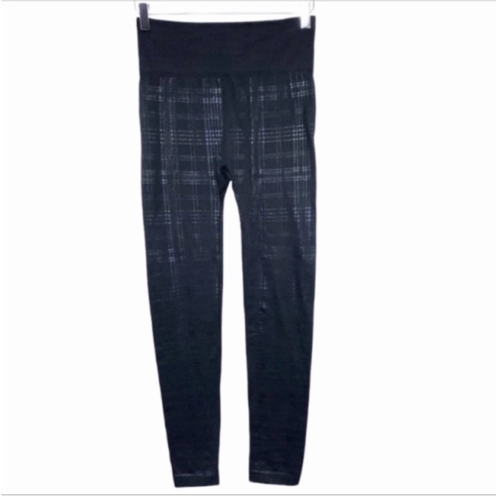 TAHARI metallic plaid leggings pants NEW